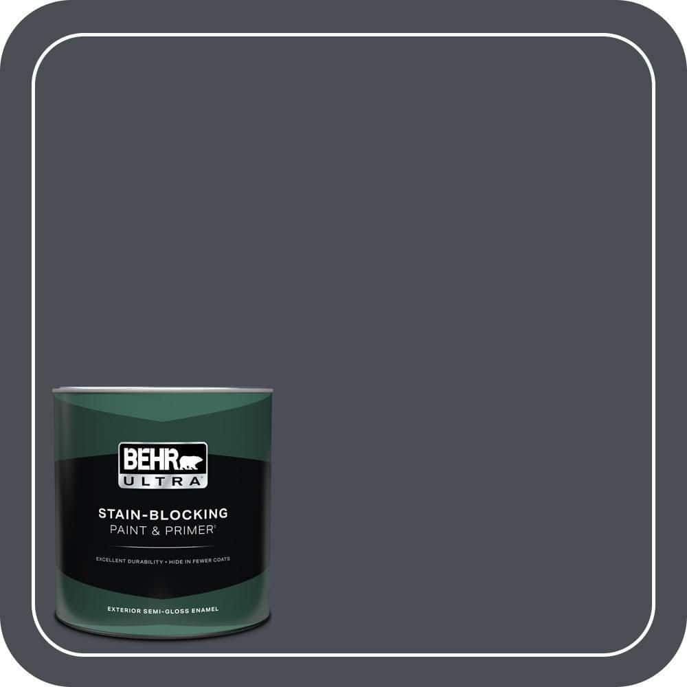 BEHR ULTRA 1 qt. #PPU15-20 Poppy Seed Semi-Gloss Enamel Exterior Paint & Primer