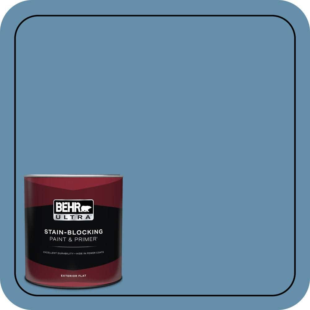 BEHR ULTRA 1 qt. #S500-5 Treasure Map Flat Exterior Paint & Primer