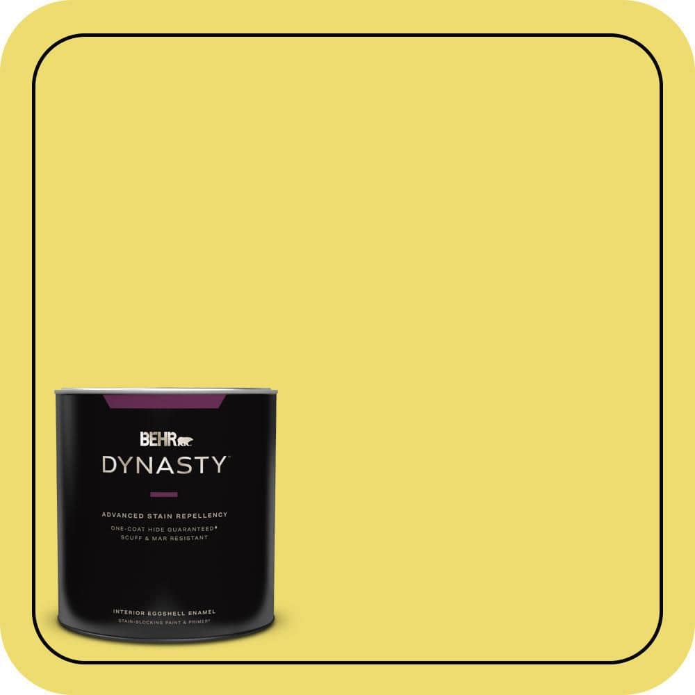 BEHR DYNASTY 1 qt. #T15-15 Plastic Lime Eggshell Enamel Interior Stain-Blocking Paint and Primer