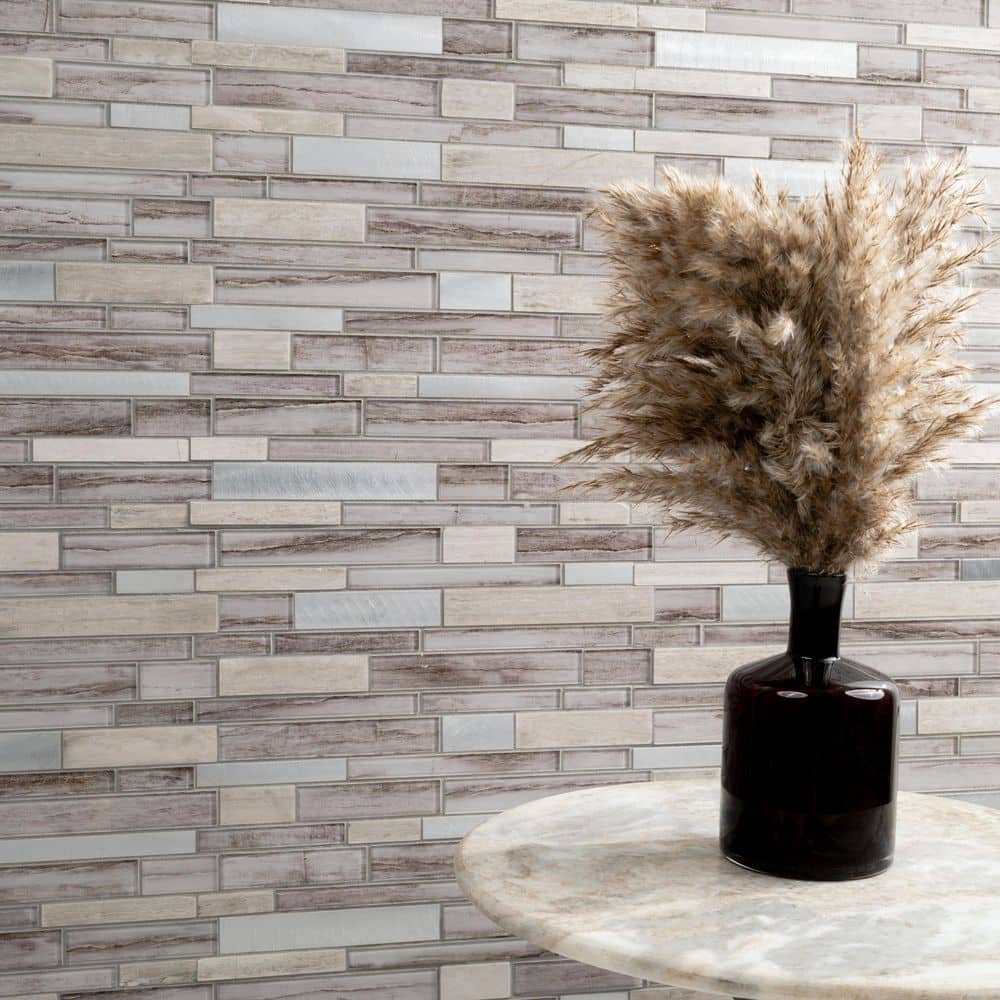 MSI Ocotillo 12 in. x 12 in. x 0.16 in. Stone/Glass/Metal Mesh-Mounted Mosaic Wall Tile (1 sq. ft./Each) (4)