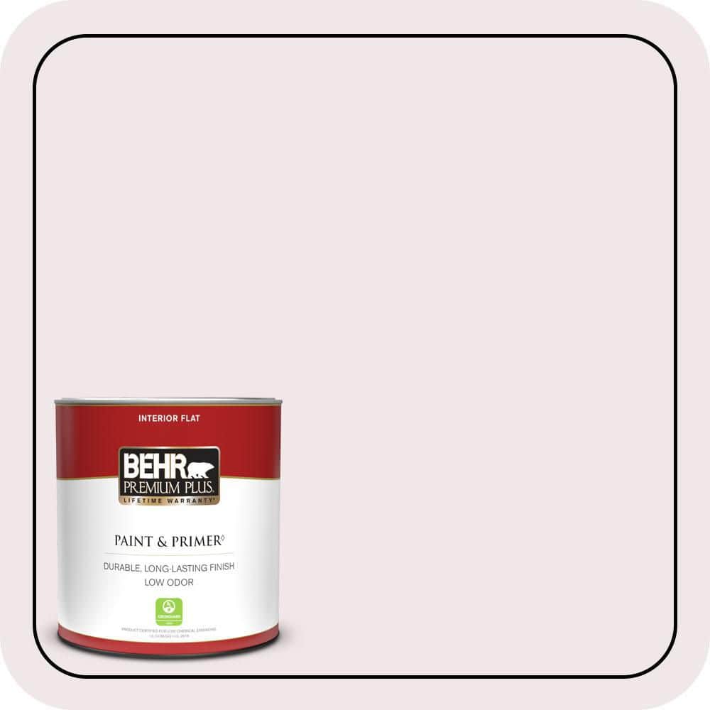 BEHR PREMIUM PLUS 1 qt. #W-B-620 Frosty Morning Flat Low Odor Interior Paint & Primer