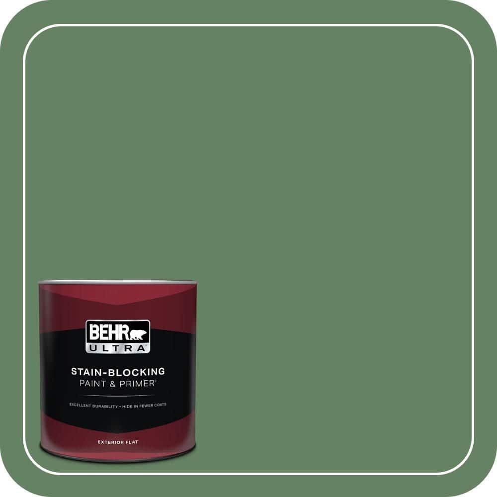 BEHR ULTRA 1 qt. #S400-6 Tuscan Herbs Flat Exterior Paint & Primer