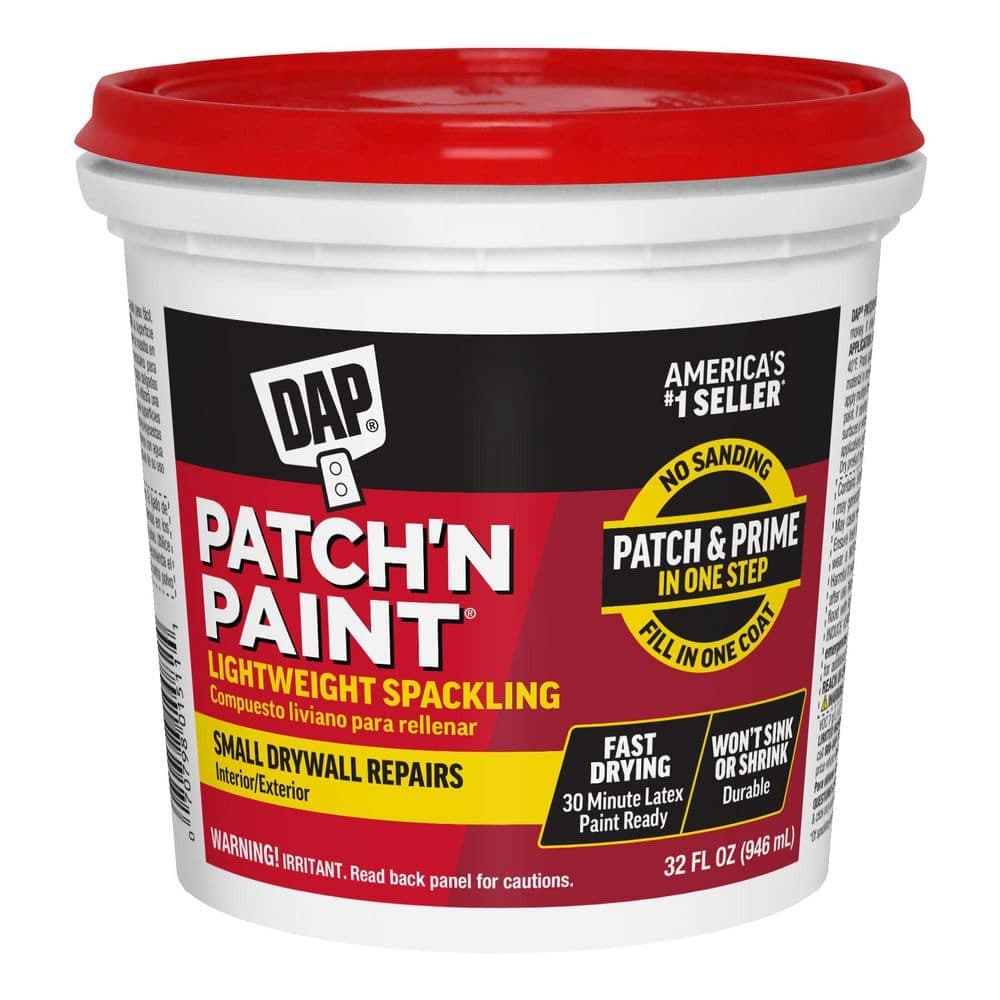 DAP Patch- N-Paint 1 qt. White Lightweight Spackling (8-Pack)