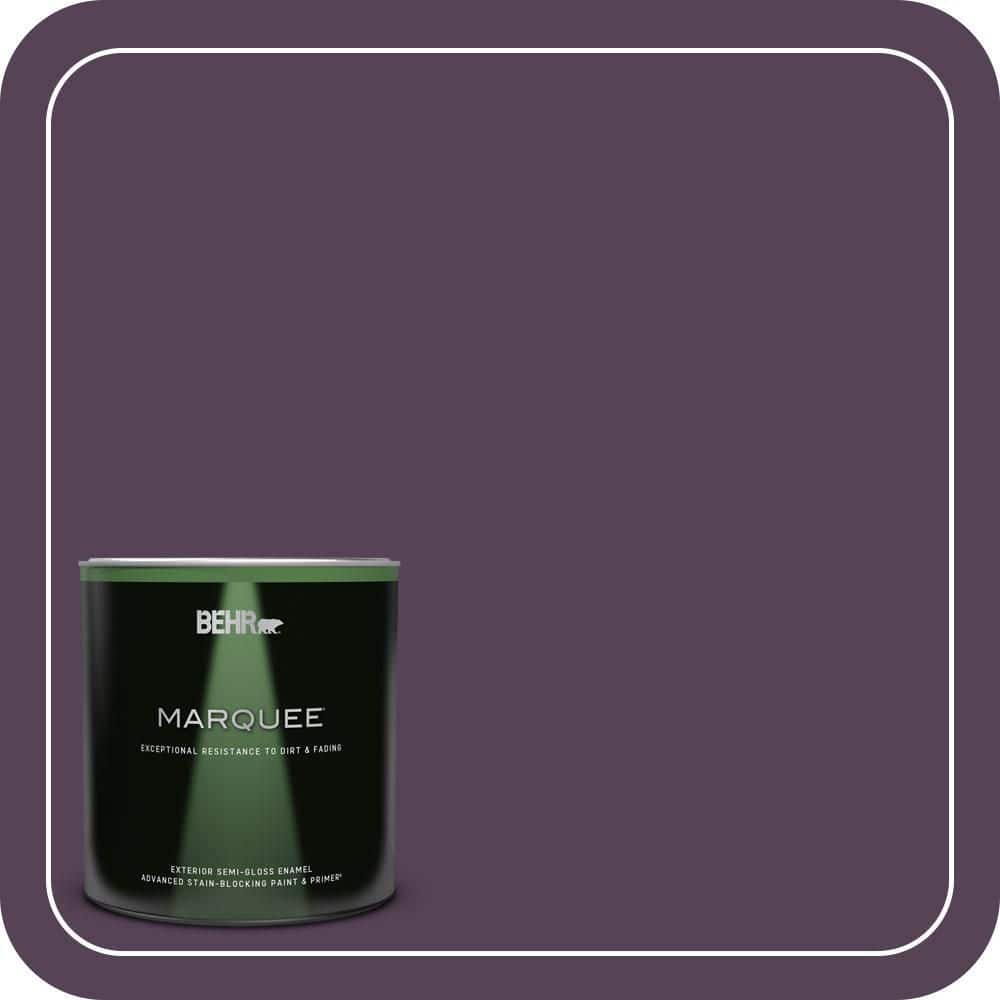BEHR MARQUEE 1 qt. #S-H-690 Interlude Semi-Gloss Enamel Exterior Paint & Primer