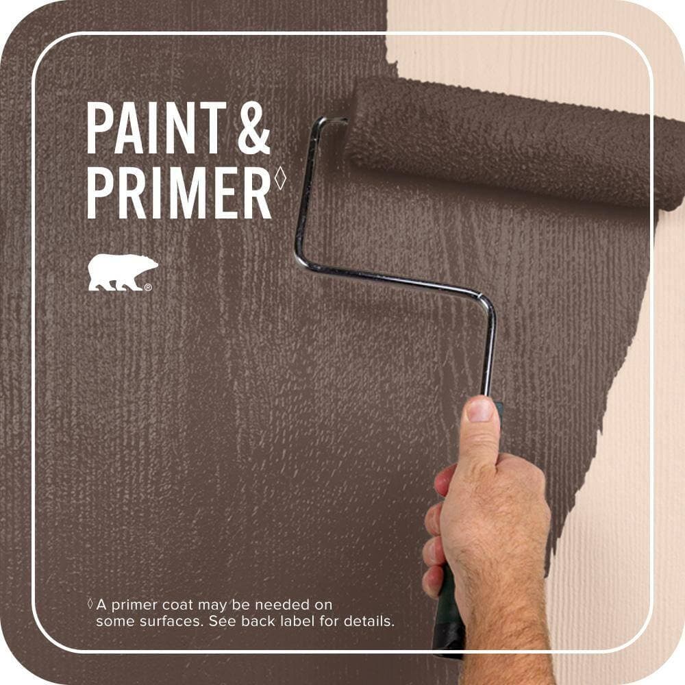 BEHR PREMIUM PLUS 1 qt. #N150-7 Chocolate Therapy Flat Exterior Paint & Primer (3)