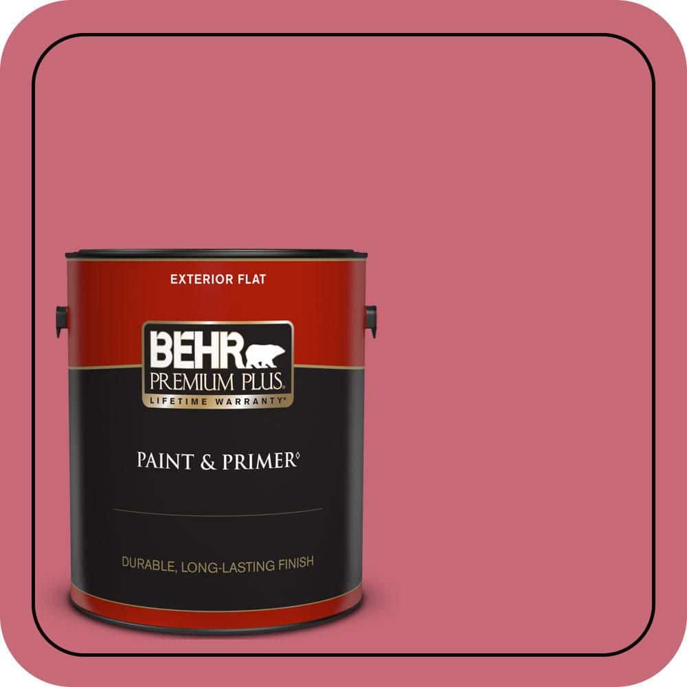 BEHR PREMIUM PLUS 1 gal. #P140-5 Lovebirds Flat Exterior Paint & Primer