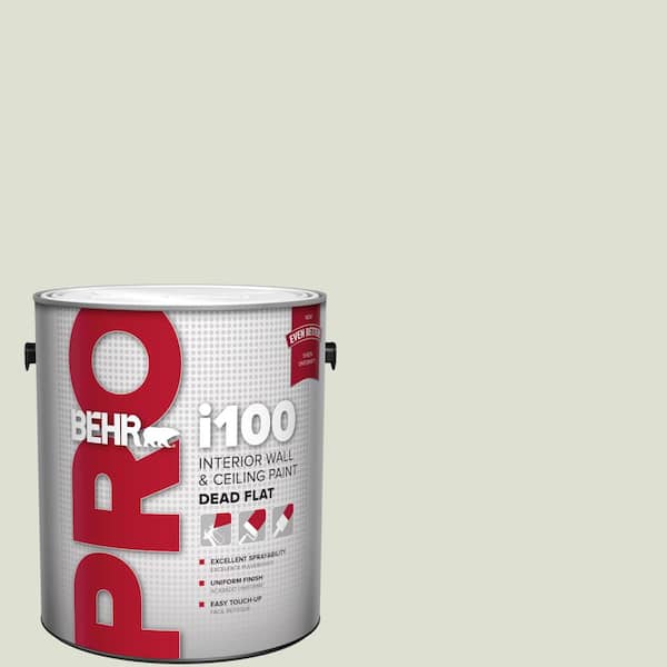 BEHR PRO 1 gal. #PPU10-12 Whitened Sage Dead Flat Interior Paint (2)