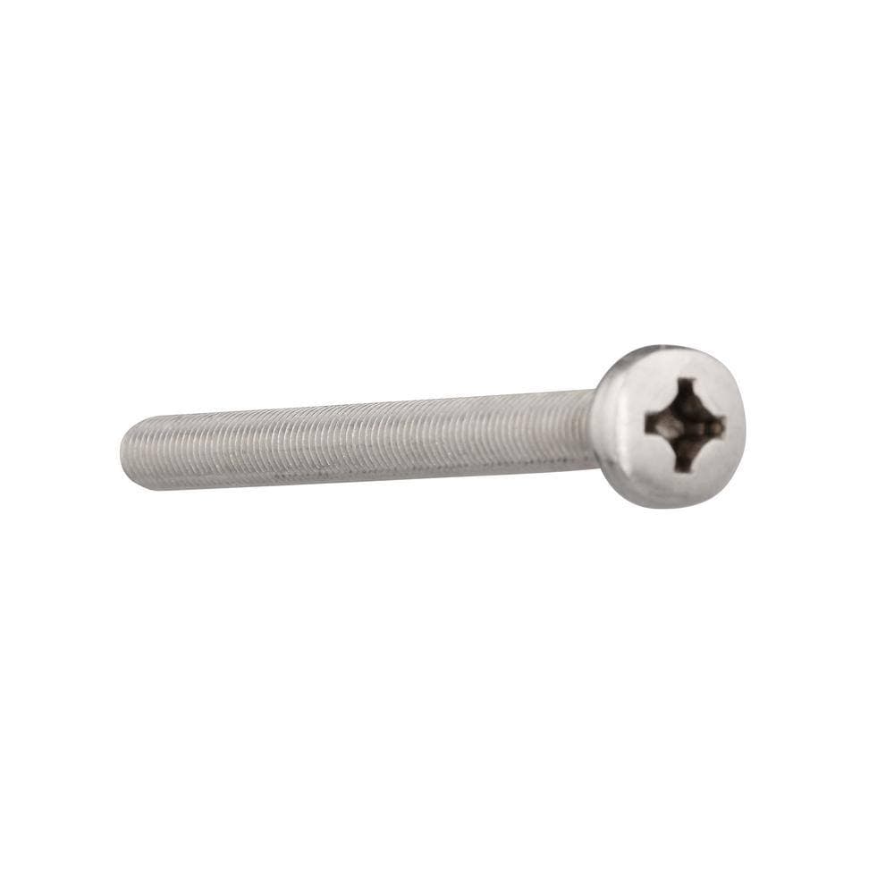 Everbilt M8-1.25 x 100 mm Phillips Pan Head Stainless Steel Machine Screw (4)