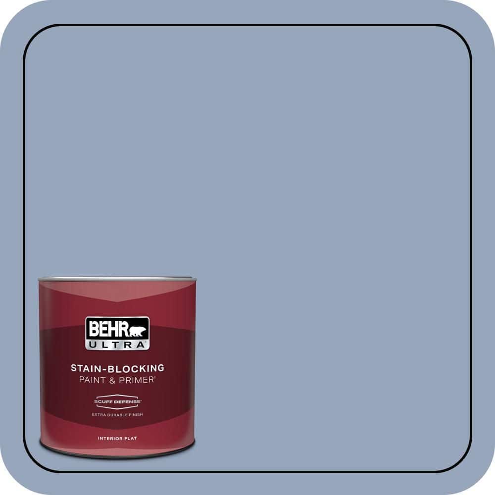 BEHR ULTRA 1 qt. #590F-4 Cloudberry Extra Durable Flat Interior Paint & Primer