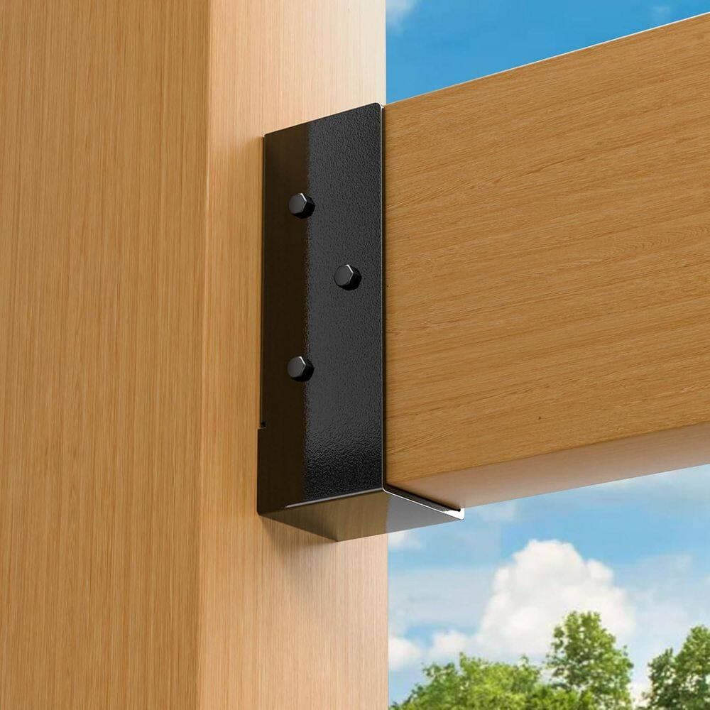 Afoxsos 2 x 6 Outdoor Concealed-Flange Joist Bracket with Screws Q235B Steel Powder Coated Mount 12-Pack (2)