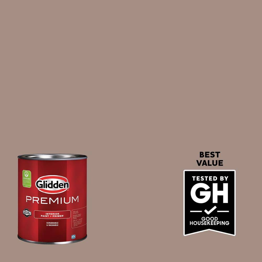 Glidden Premium 1 qt. PPG1073-5 Tanglewood Semi-Gloss Interior Latex Paint