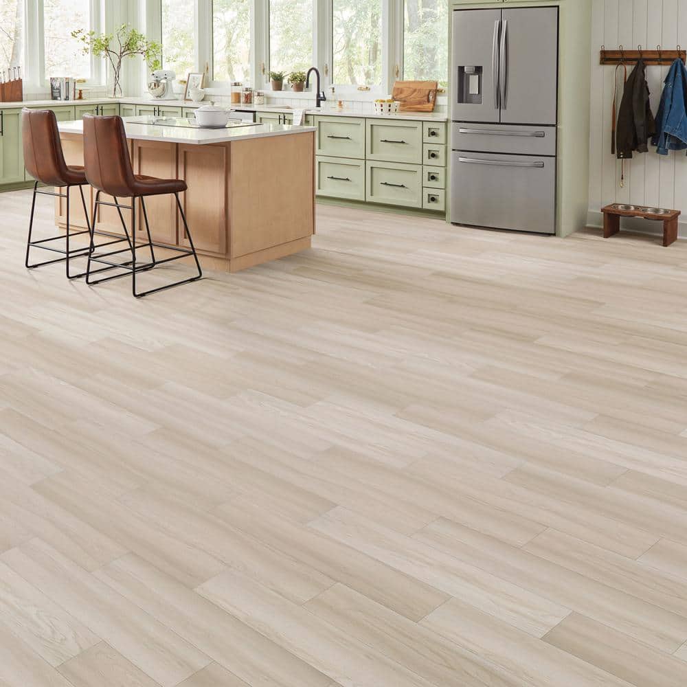 Lifeproof Spring Park Oak 22 MIL x 8.7 in. W x 48 in. L Click Lock Waterproof Luxury Vinyl Plank Flooring (20.1 sq. ft./case) (3)