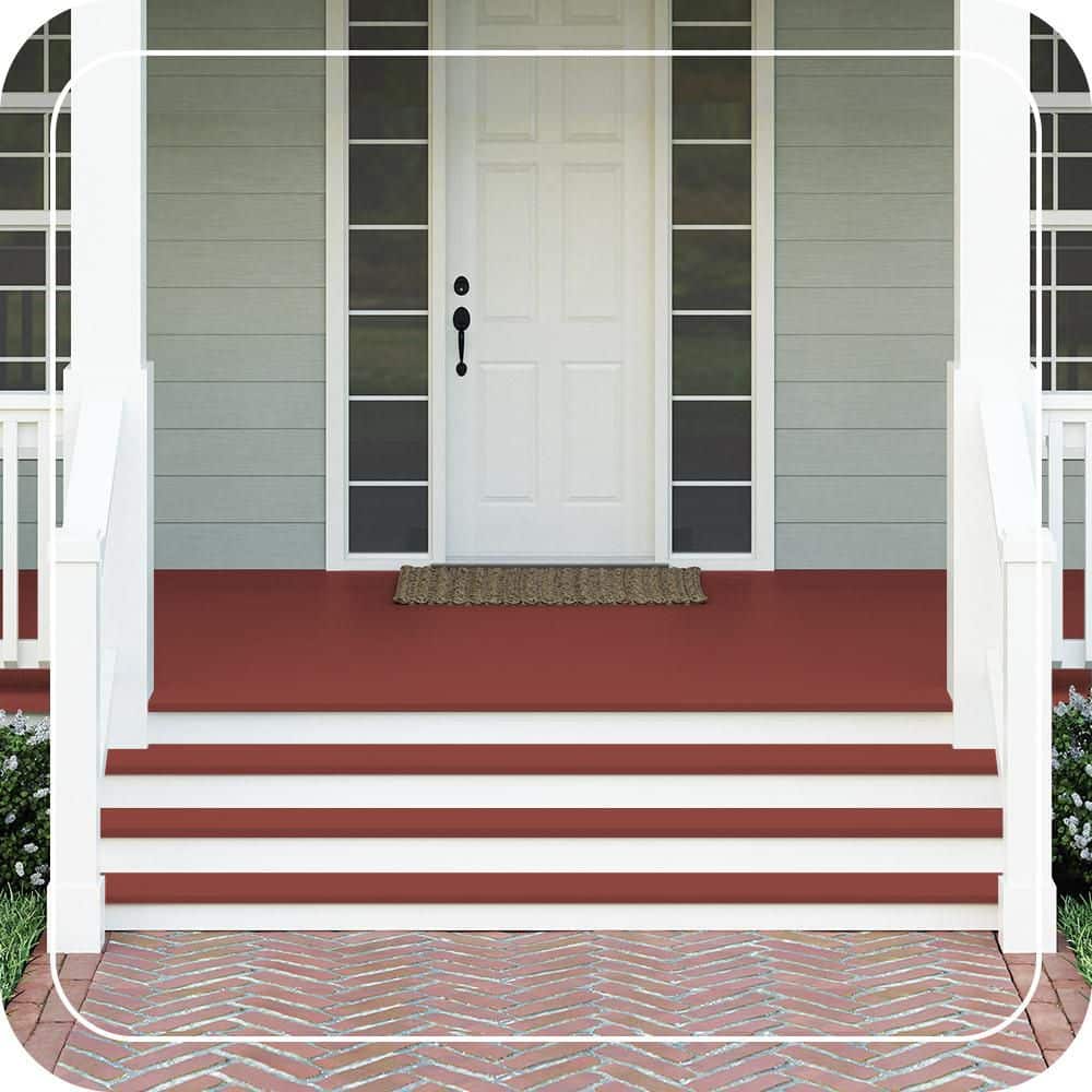 BEHR PREMIUM #180D-7 Textured Low-Lustre Enamel Interior/Exterior Porch and Patio Anti-Slip Floor Paint (2)