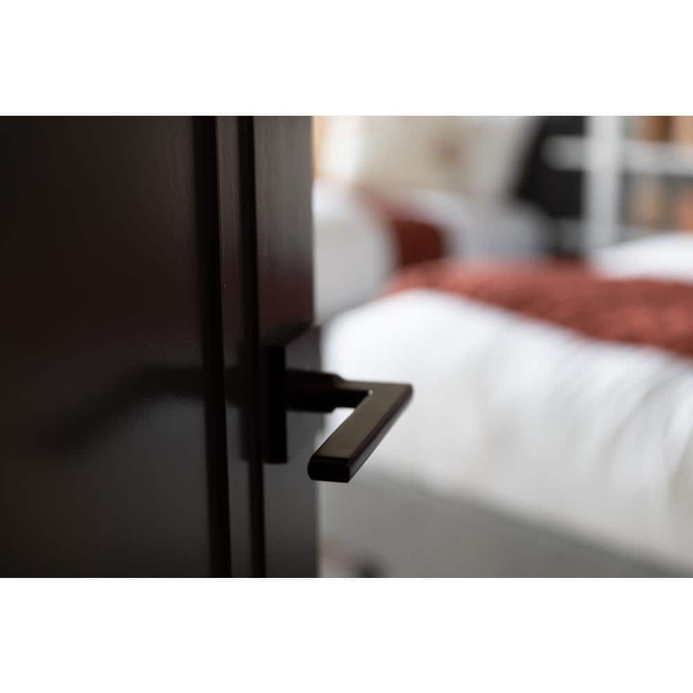 DELANEY HARDWARE Bravura Charlotte 939G-1 Single Dummy Door Lever Solid Brass Satin Brass w/ rectangle trim (2)
