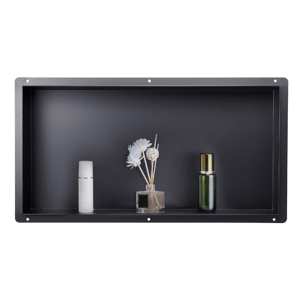 Volenca Recessed Shower Niche 13" x 25" x 4", Frameless Stainless Steel, Sealed Waterproof, Easy Install (2)