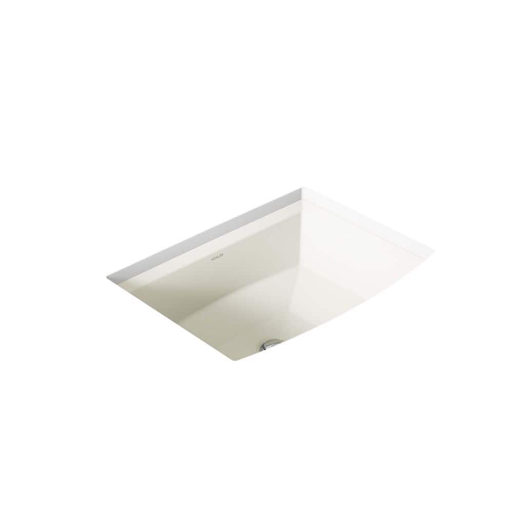 KOHLER Archer 20 in. Vitreous China Undermount Bathroom Sink with Overflow Drain (2)
