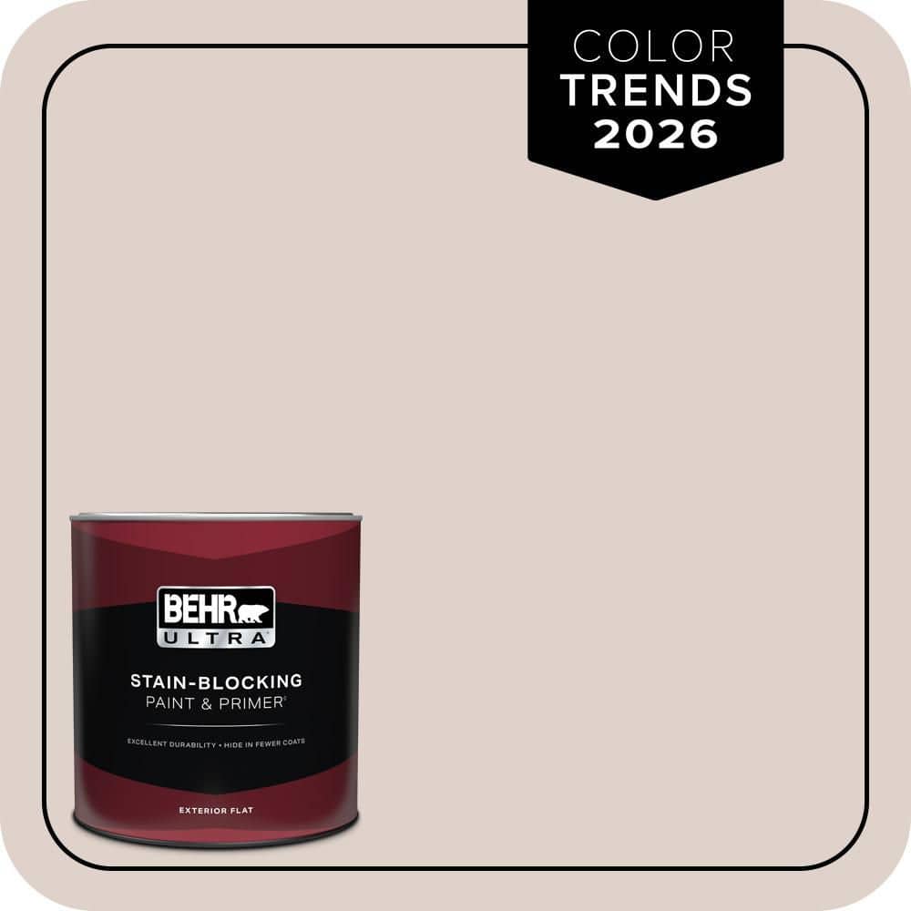BEHR ULTRA 1 qt. #N150-1 Mocha Ice Flat Exterior Paint & Primer