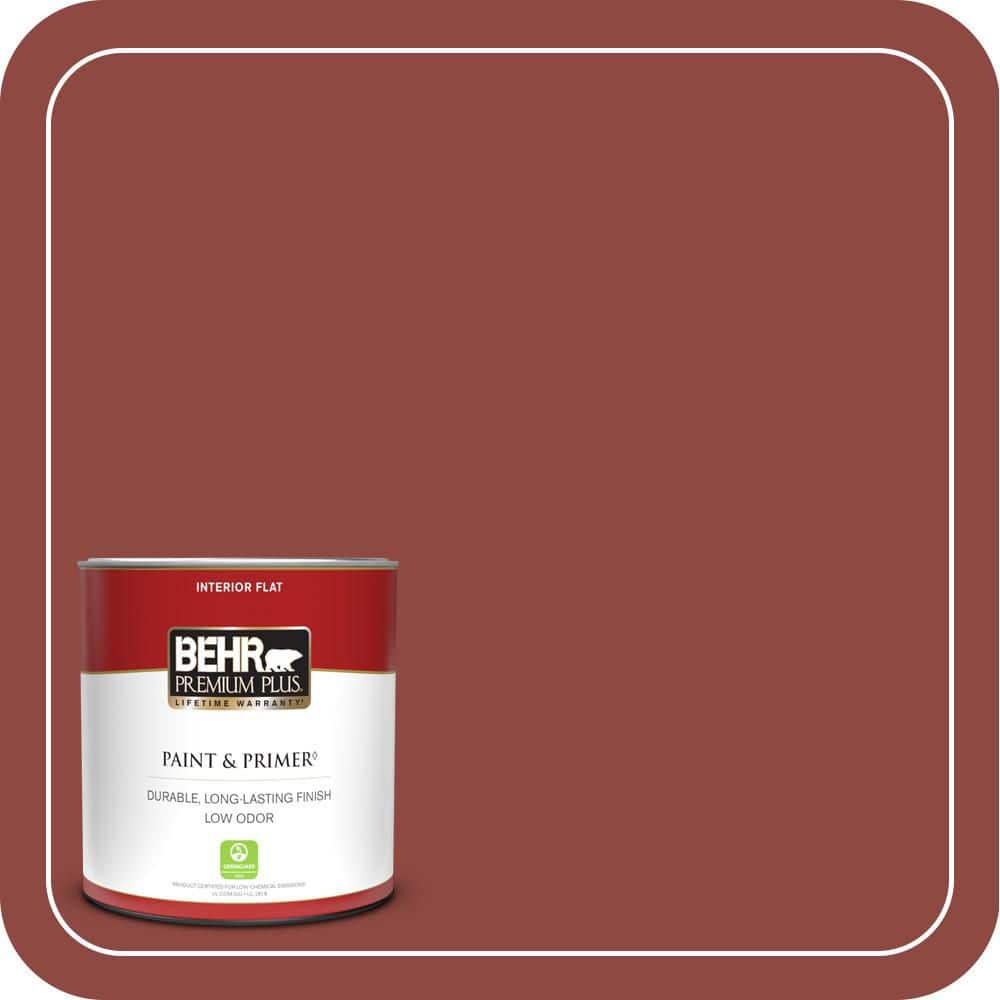 BEHR PREMIUM PLUS #PPH-72 Rusty Red Enamel Low Odor & Primer (1)