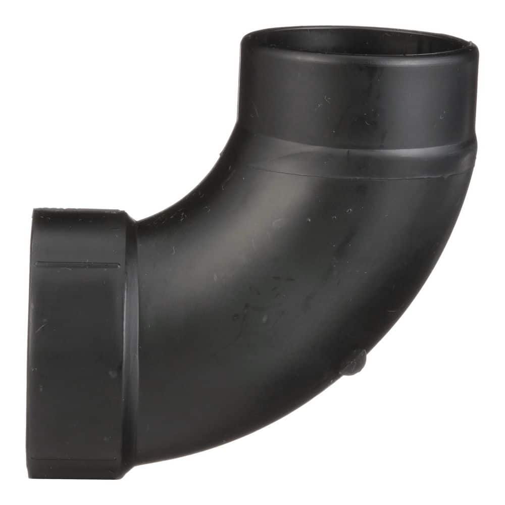 Charlotte Pipe 3 in. ABS DWV 90-Degree Hub Spigot Street Elbow Fitting (3)