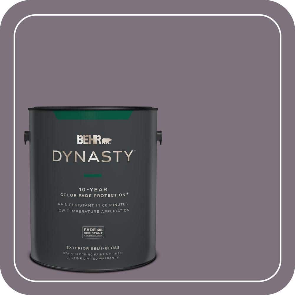 BEHR DYNASTY 1 gal. #N100-5 Plush Velvet Semi-Gloss Exterior Stain-Blocking Paint & Primer