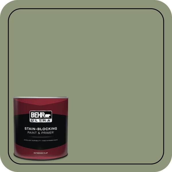 BEHR PREMIUM PLUS #420F-5 Olivine Enamel Low Odor & Primer (3)