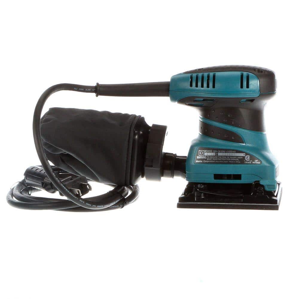 Makita 2 Amp Corded 1/4 Sheet Finishing Sander with 60G Paper, 100G Paper, 150G Paper, Dust Bag and Punch Plate (3)