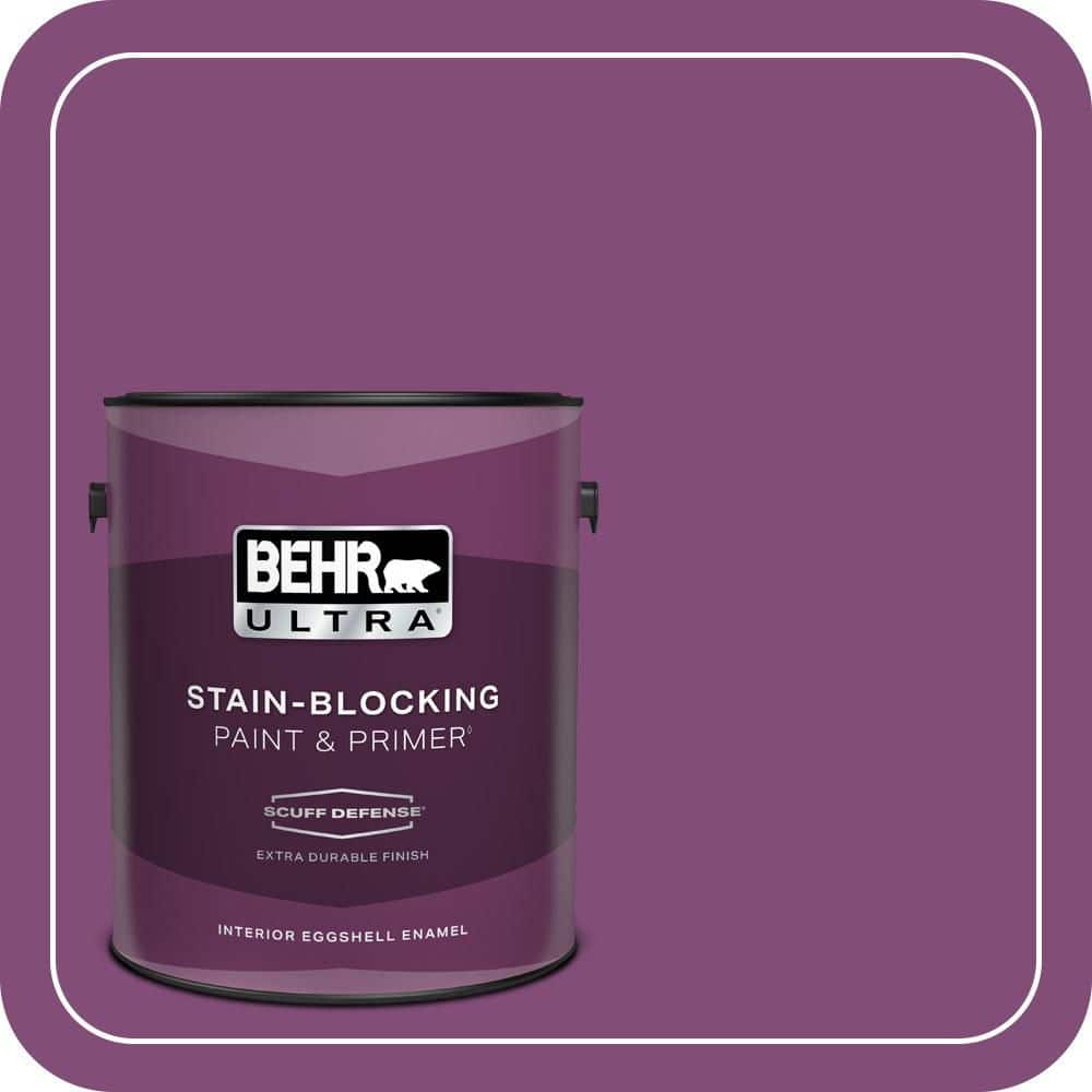 BEHR ULTRA 1 gal. #T15-12 Graphic Grape Extra Durable Eggshell Enamel Interior Paint & Primer