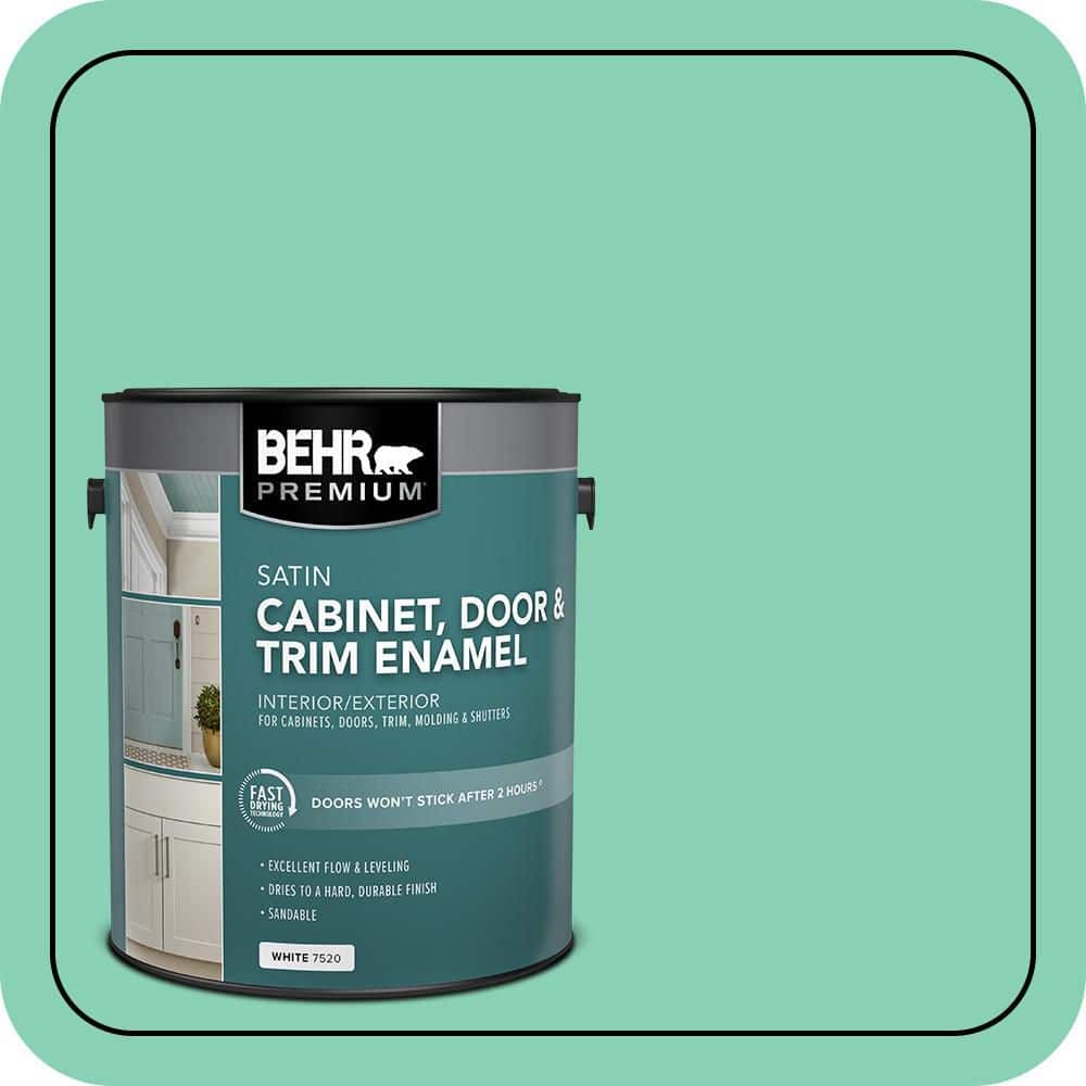 BEHR PREMIUM 1 gal. #P420-3 Tropical Trail Satin Enamel Interior/Exterior Cabinet, Door & Trim Paint