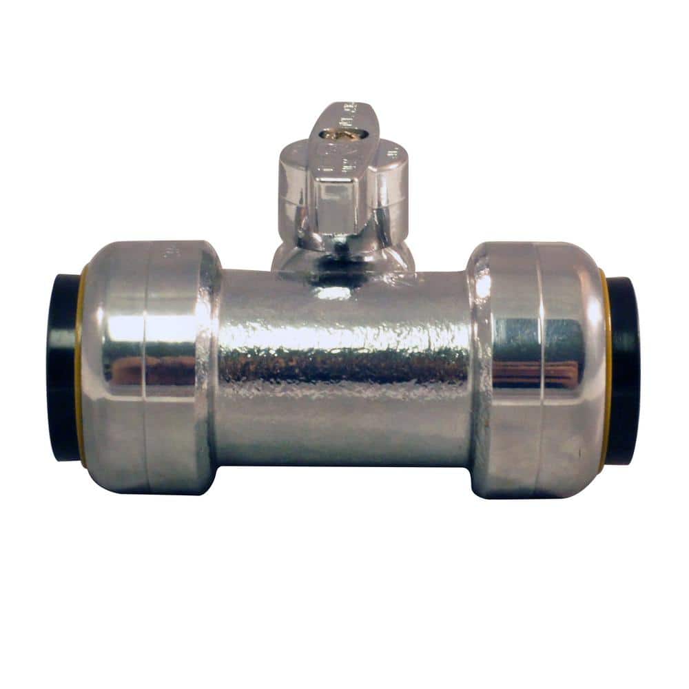 Tectite 3/4 in. Push-To-Connect x 3/4 in. Push-To-Connect x 1/4 in. Compression Service Stop Tee (2)