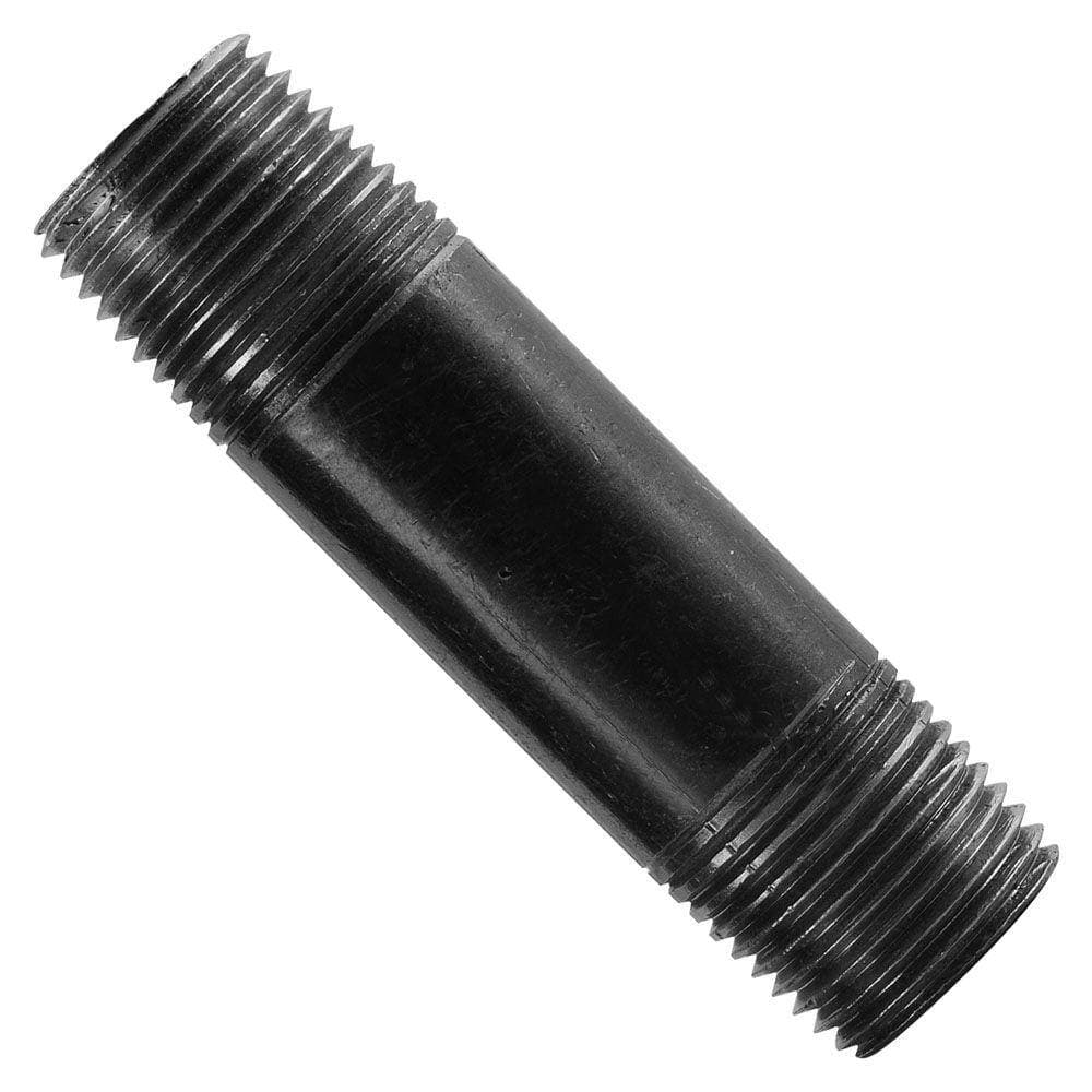 STZ 1/4 in. Close Black Steel Pipe Nipple