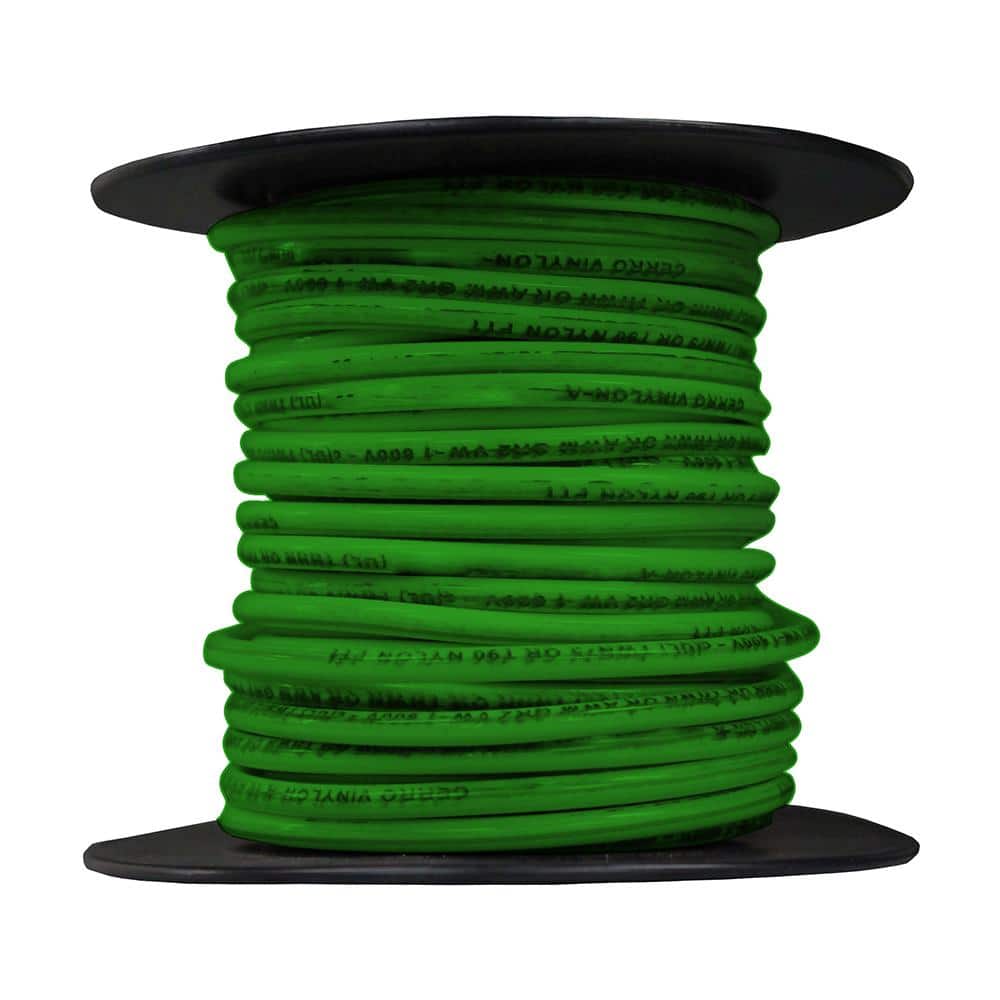 Cerrowire 25 ft. 14 Gauge Green Solid THHN Wire