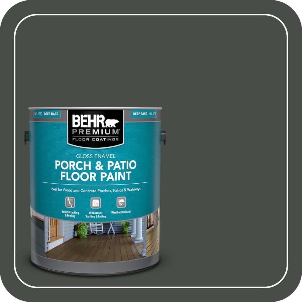 BEHR PREMIUM 1 gal. #PPF-55 Forest Floor Gloss Enamel Interior/Exterior Porch and Patio Floor Paint