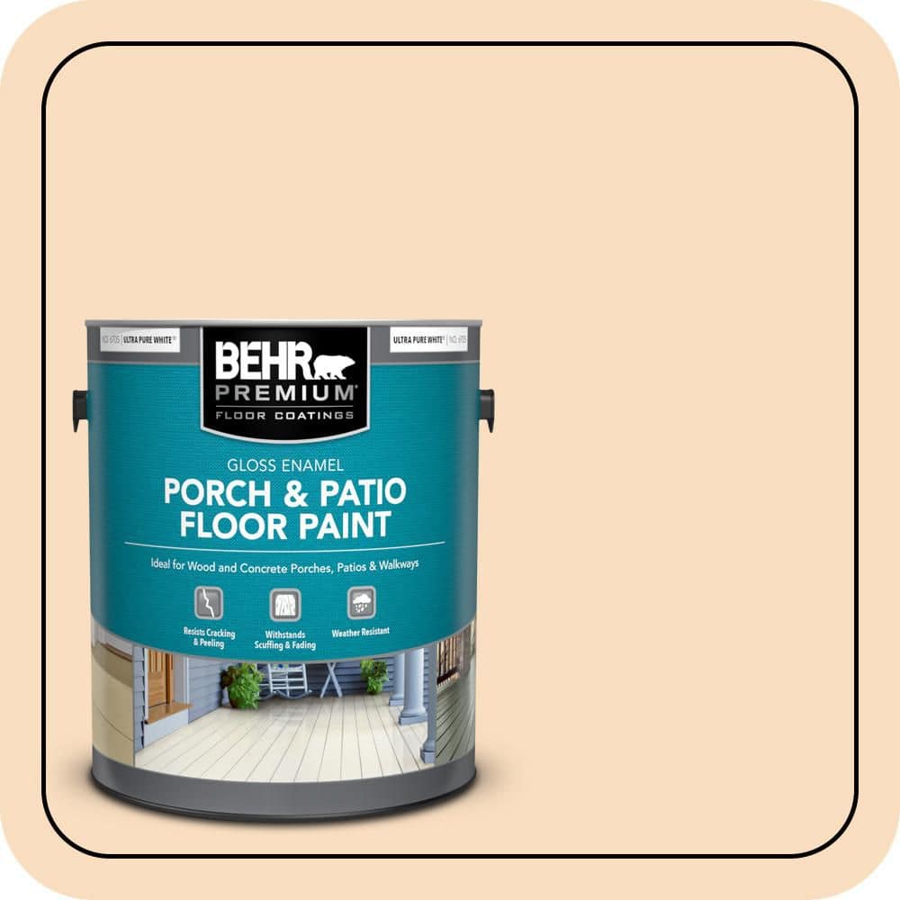 BEHR PREMIUM 1 gal. #M240-2 Pinch Of Pearl Gloss Enamel Interior/Exterior Porch and Patio Floor Paint