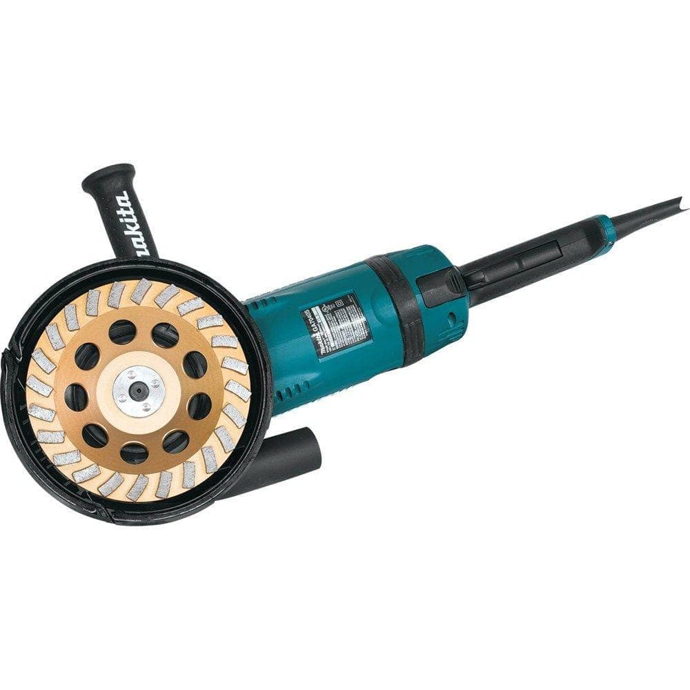 Makita 7 in. Turbo 24 Segment Diamond Cup Wheel, Low-Vibration, Compatible with Angle Grinders with electronic controller (4)
