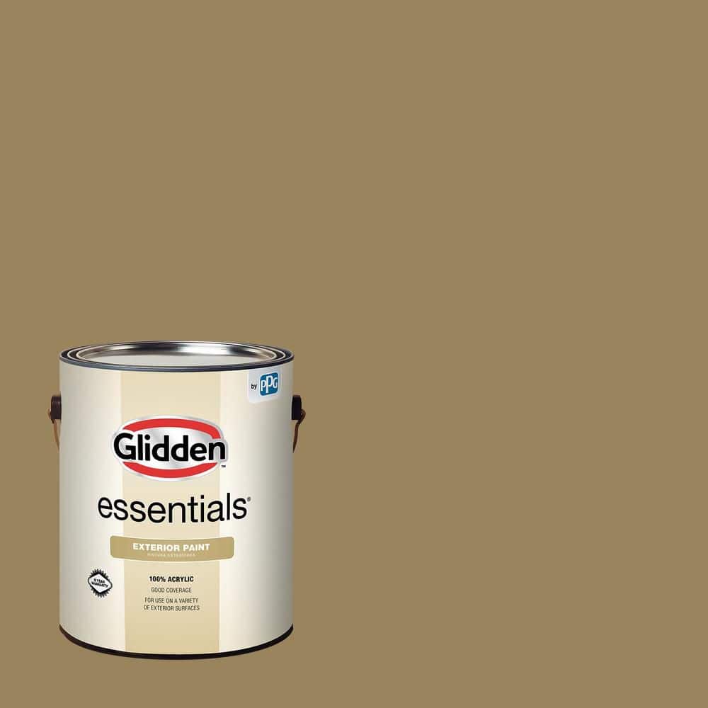 Glidden Essentials 1 gal. #PPG1100-6 Twisted Tail Semi-Gloss Exterior Paint