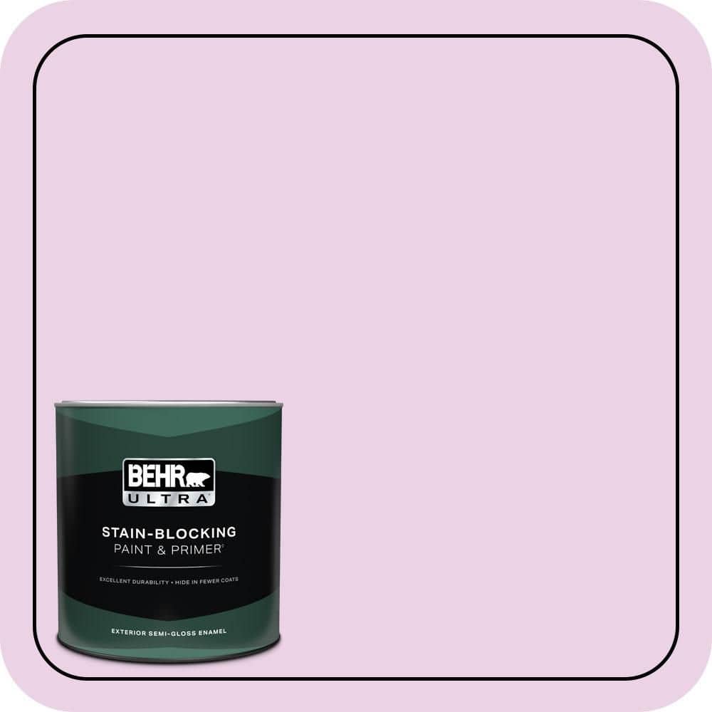 BEHR ULTRA 1 qt. #670A-2 Champagne Elegance Semi-Gloss Enamel Exterior Paint & Primer