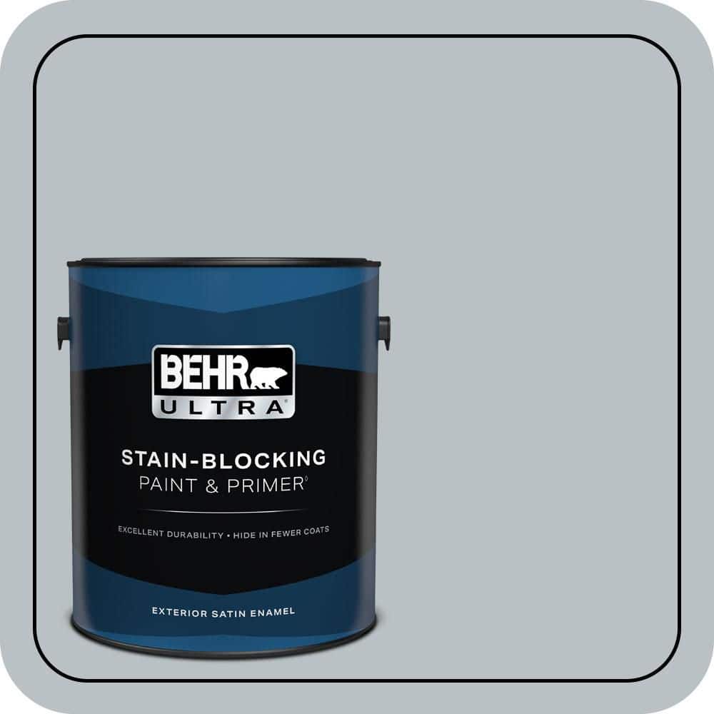 BEHR ULTRA 1 gal. #MQ5-31 Distant Star Satin Enamel Exterior Paint & Primer