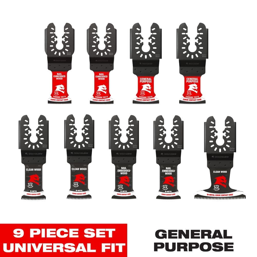 DIABLO 9-piece Universal Fit General Purpose Oscillating Blade Set (1)