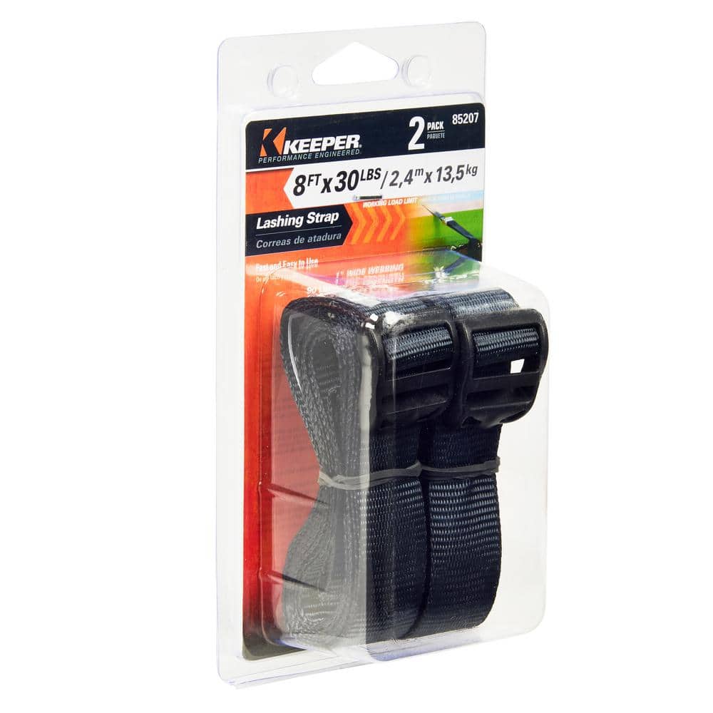 Keeper 8 ft. x 1 in. x 30 lbs. Lashing Strap (2-Pack) (3)
