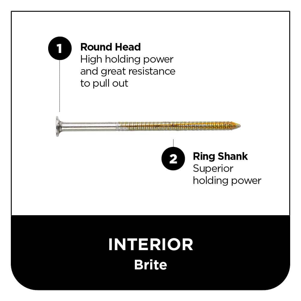 PRO-FIT 2-3/8 in. x 0.113 28° Bright Finish Ring Shank Wire Strip Framing Nails (2000-Per Box) (3)