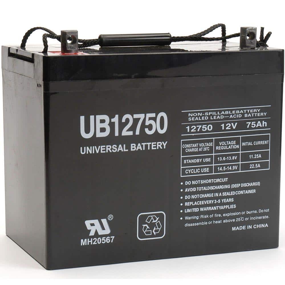 UPG 12-Volt 75 Ah Z1 Terminal Sealed Lead Acid (SLA) AGM Rechargeable Battery (1)
