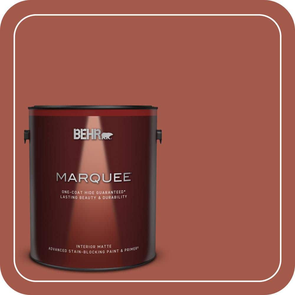 BEHR MARQUEE 1 gal. #PPU2-15 Cajun Red Matte Interior Paint & Primer