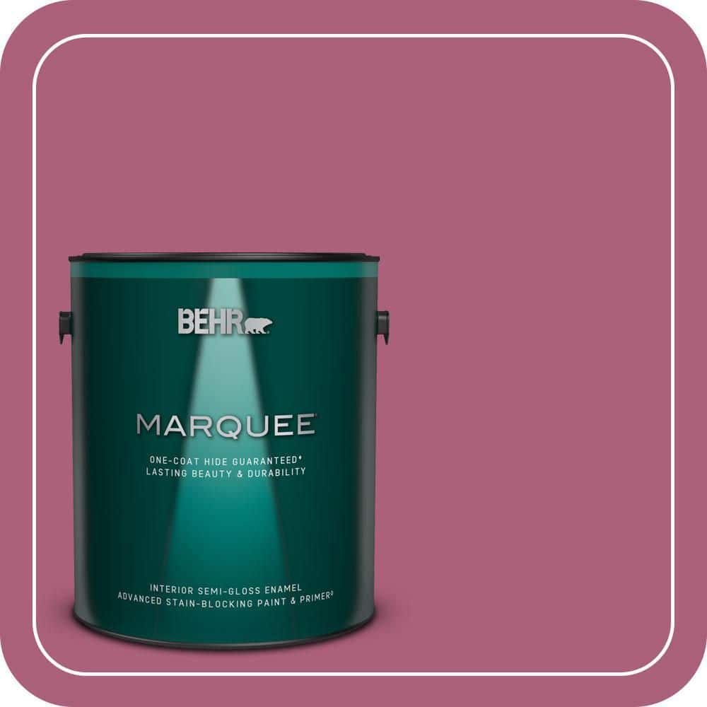 BEHR MARQUEE 1 gal. #T13-1 Daah-Ling Semi-Gloss Enamel Interior Paint & Primer