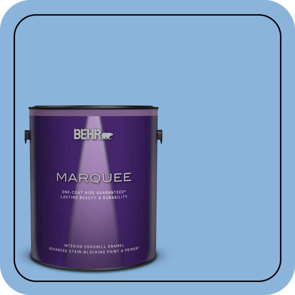 BEHR MARQUEE 1 gal. #570B-4 Bayou Eggshell Enamel Interior Paint & Primer