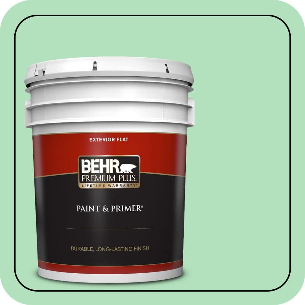 BEHR PREMIUM PLUS 5 gal. #P400-3 Folk Tale Flat Exterior Paint & Primer