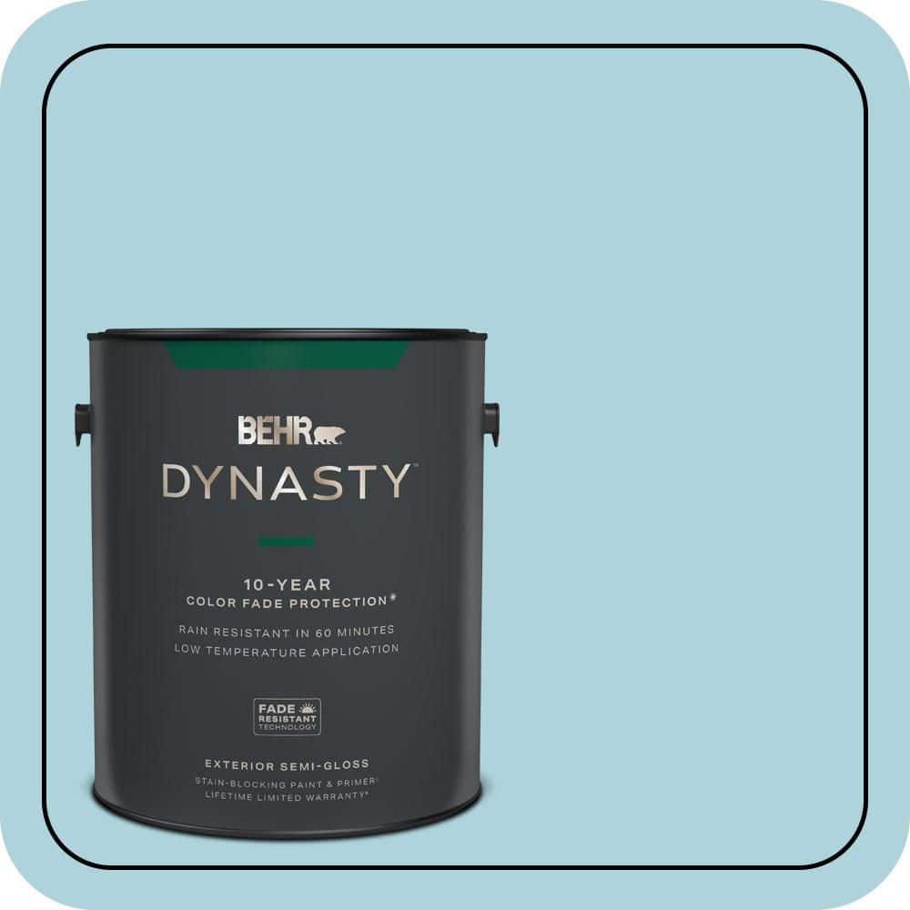 BEHR DYNASTY 1 gal. #MQ4-55 Balboa Semi-Gloss Exterior Stain-Blocking Paint & Primer