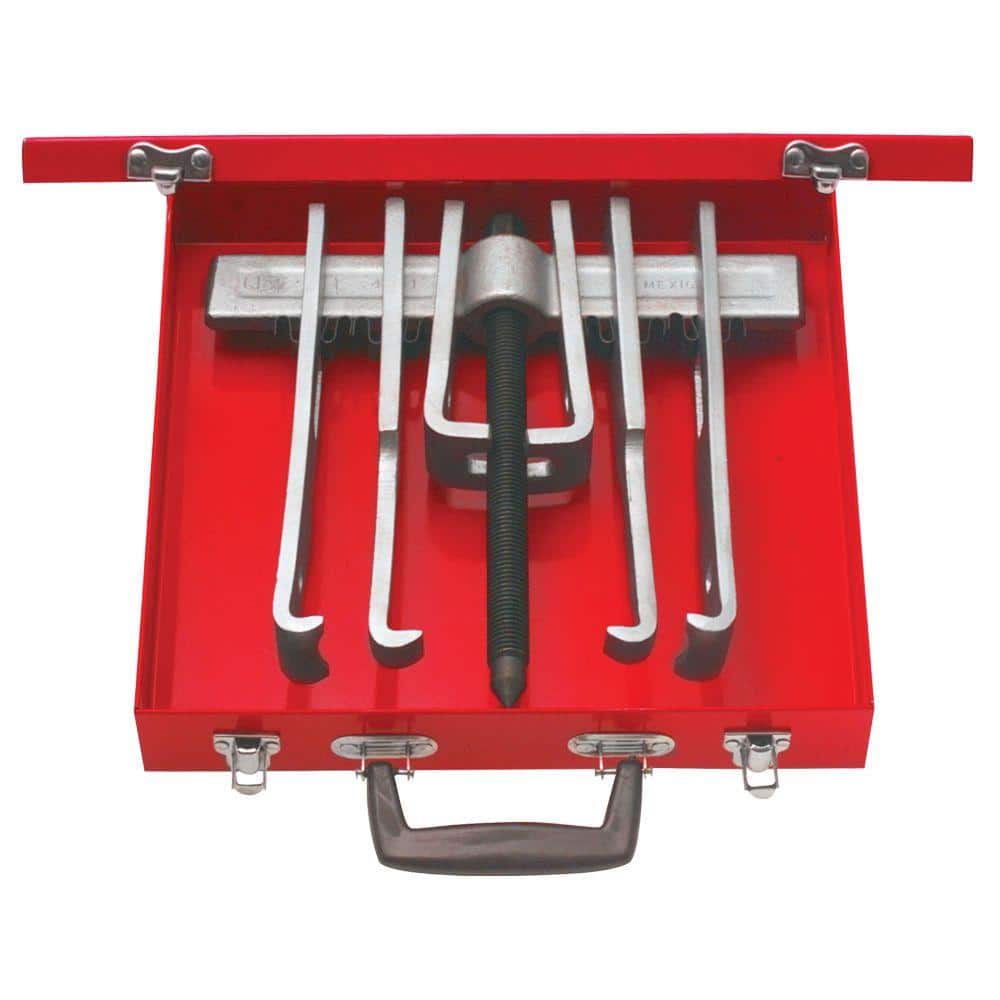 URREA 12 Piece Cased Set of 10 Ton 2 Arm Pullers with 6 Jaws