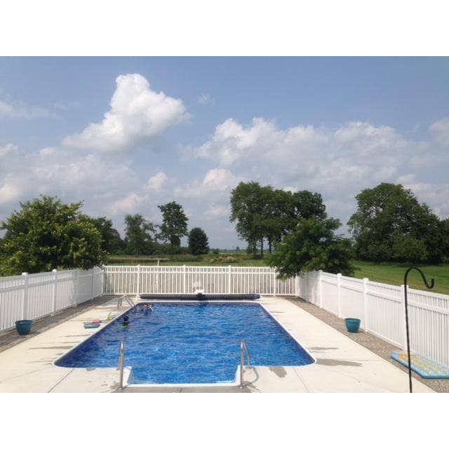 Weatherables Sarasota 5 ft. H x 8 ft. W White Vinyl Pool Fence Panel (3)