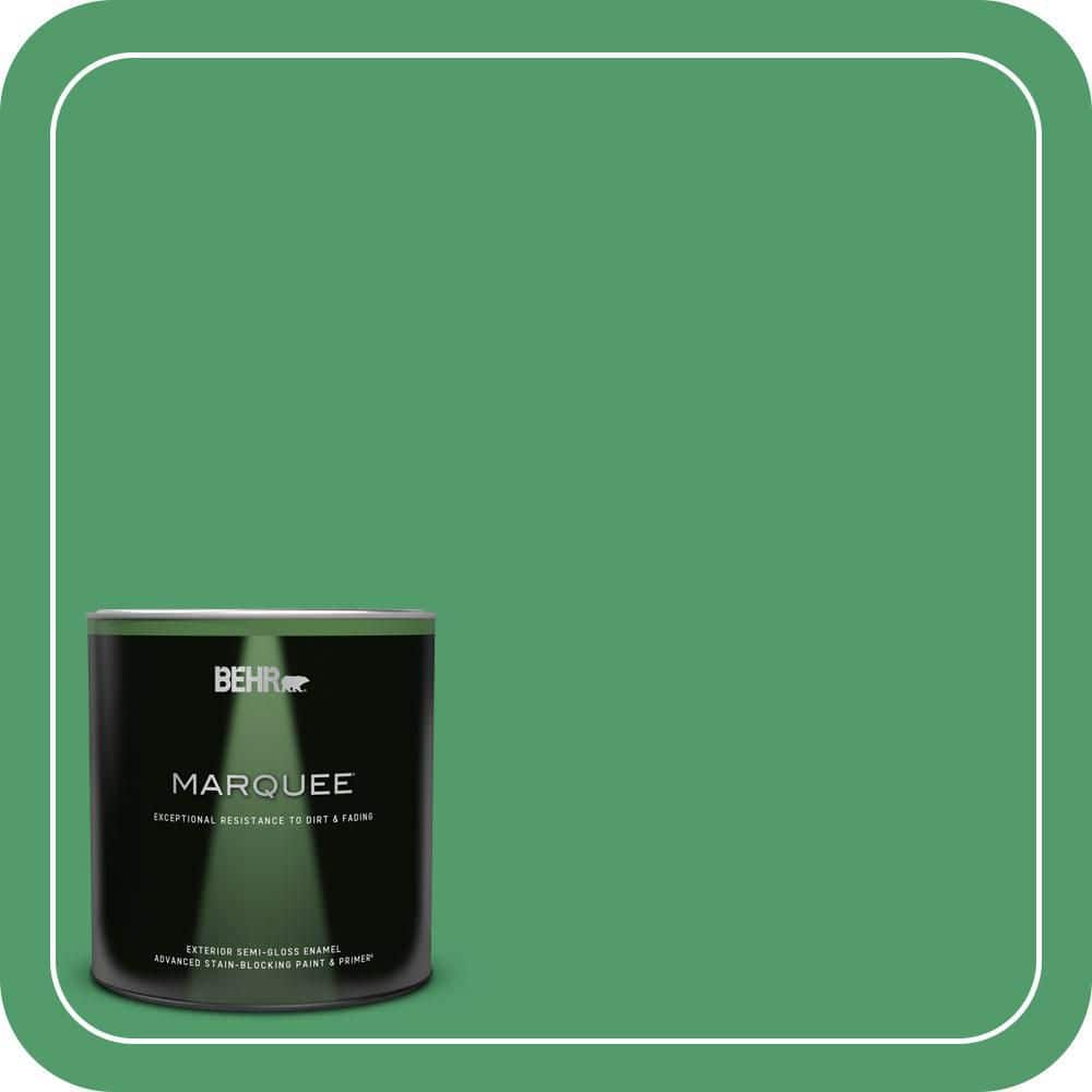 BEHR MARQUEE 1 qt. #P410-6 Solitary Tree Semi-Gloss Enamel Exterior Paint & Primer