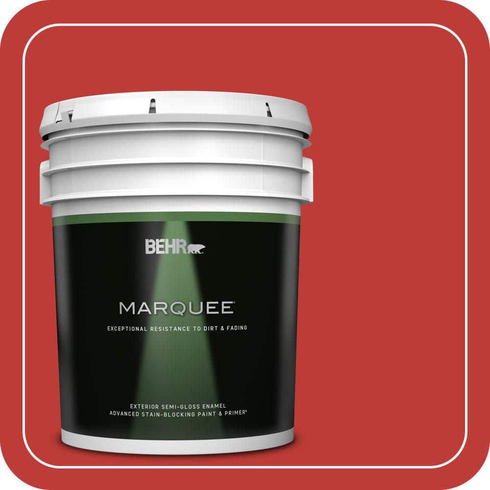 BEHR MARQUEE 5 gal. #P150-7 Flirt Alert Semi-Gloss Enamel Exterior Paint & Primer (1)